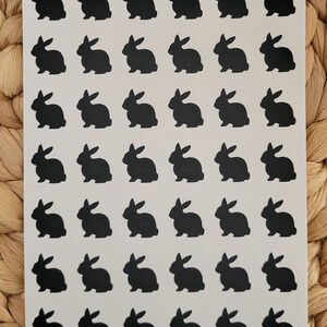 Din A6 Bogen 42 Hasen Osterhasen Sticker Aufkleber Vinyl 1,5 cm hoch