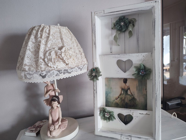 rangement magique pour magazines, porte-revues ballerine sweet brocante shabby chic ballet image 10