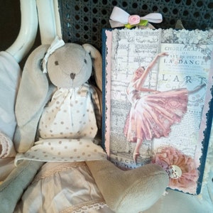 Nostalgie notizbuch Ballett Ballerina nostalgisch shabby chic brocante Einzelstück balletttanz