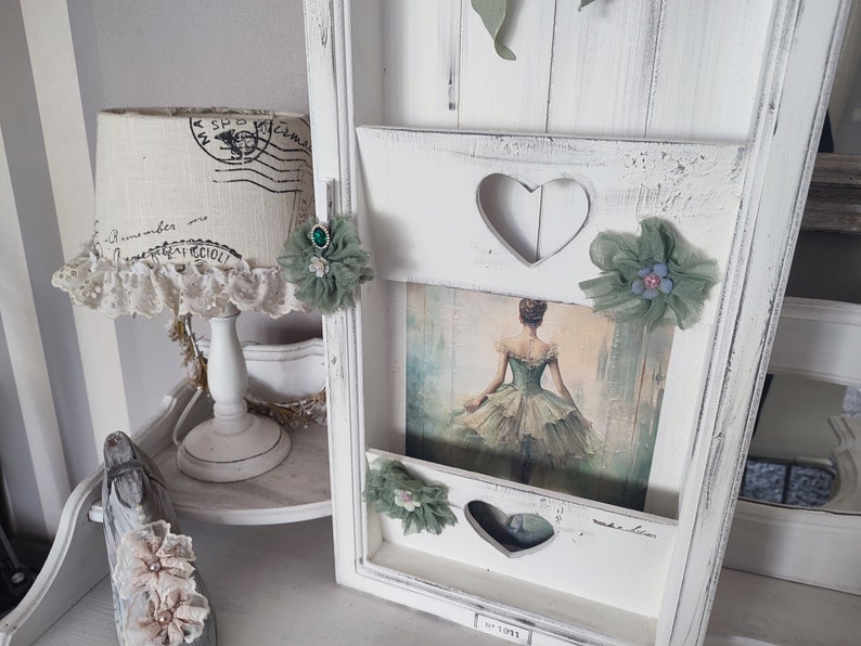 zauberhafte Aufbewahrung für Zeitschriften zuckersüß brocante shabby chic Ballett ballerina Zeitungsständer Bild 5