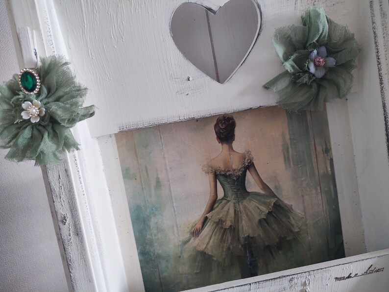 rangement magique pour magazines, porte-revues ballerine sweet brocante shabby chic ballet image 8