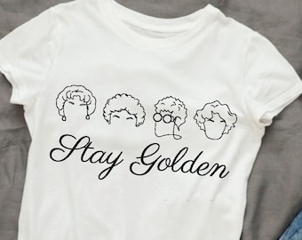 Stay golden svg, Betty white svg, Golden girls svg, EPS PNG Cricut Instant Download
