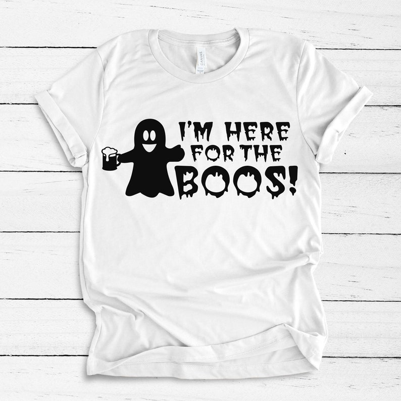 Here For The Boos Crew Neck