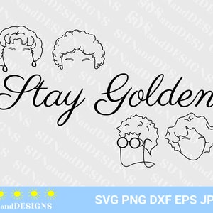 golden girls svg, arquivos cortados para cricut, svg, png, dxf