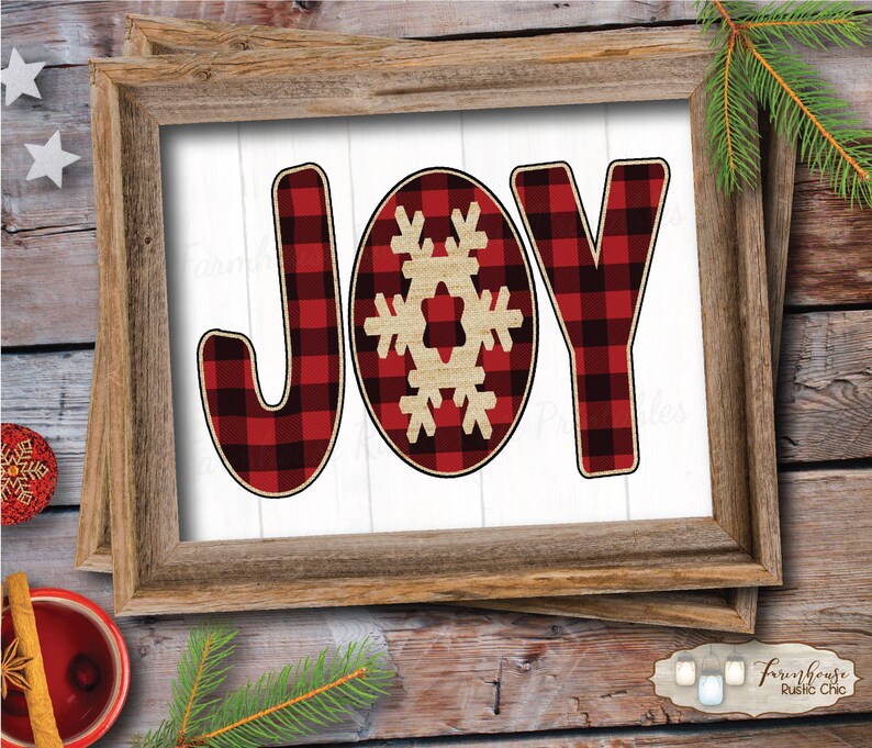 Joy joy sign joy printable joy print Christmas print | Etsy