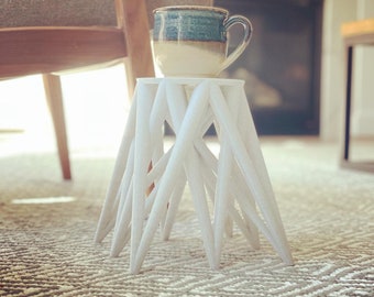 Small Drink Table (geometric, 3-d printed)