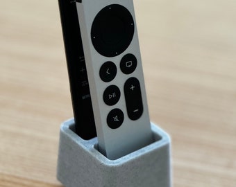 Double remote control caddy for Apple TV remote