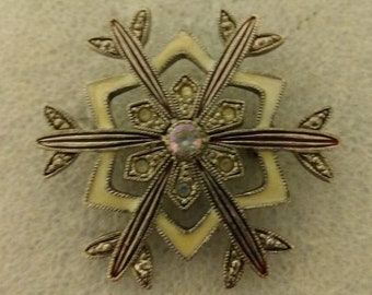 Lia Sophia snowflake brooch