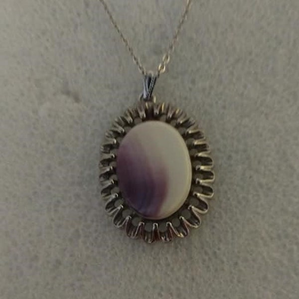 AMCO genuine quahog shell pendant necklace