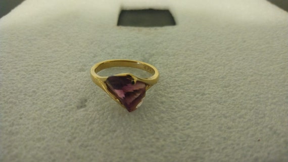 Purple fluorite ring, US Size 9.25 - image 3