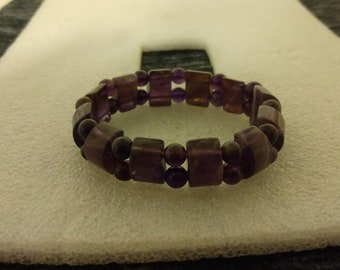 Amethyst stretch bracelet