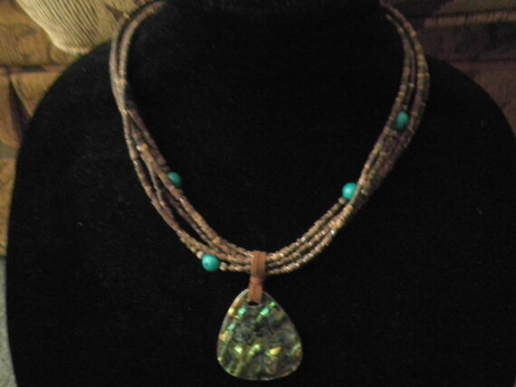 Large Champagne Emerald Cut Gem Choker Statement Necklace Signed Cold Water Creek