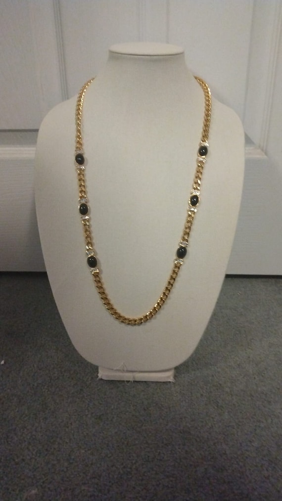 Joan Rivers embellished gold-tone chain necklace