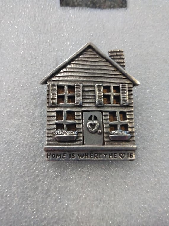 1997 "Home is Where the Heart Is" house brooch