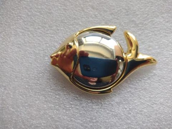 Liz Claiborne 1980s fish brooch - image 1