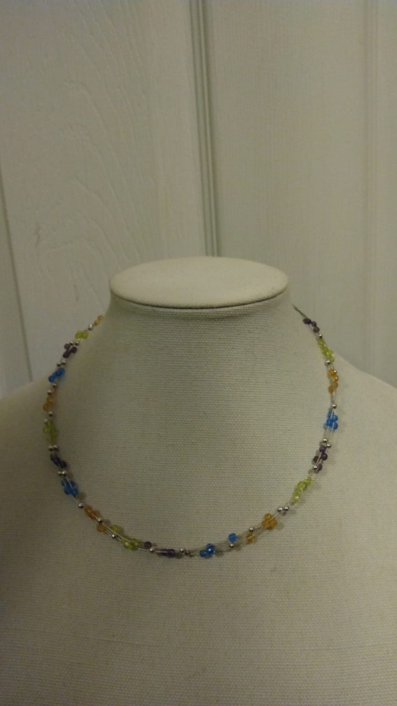 Lia Sophia "Swizzle" multi-colored beaded necklace
