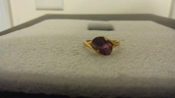 Purple fluorite ring, US Size 9.25 - image 2