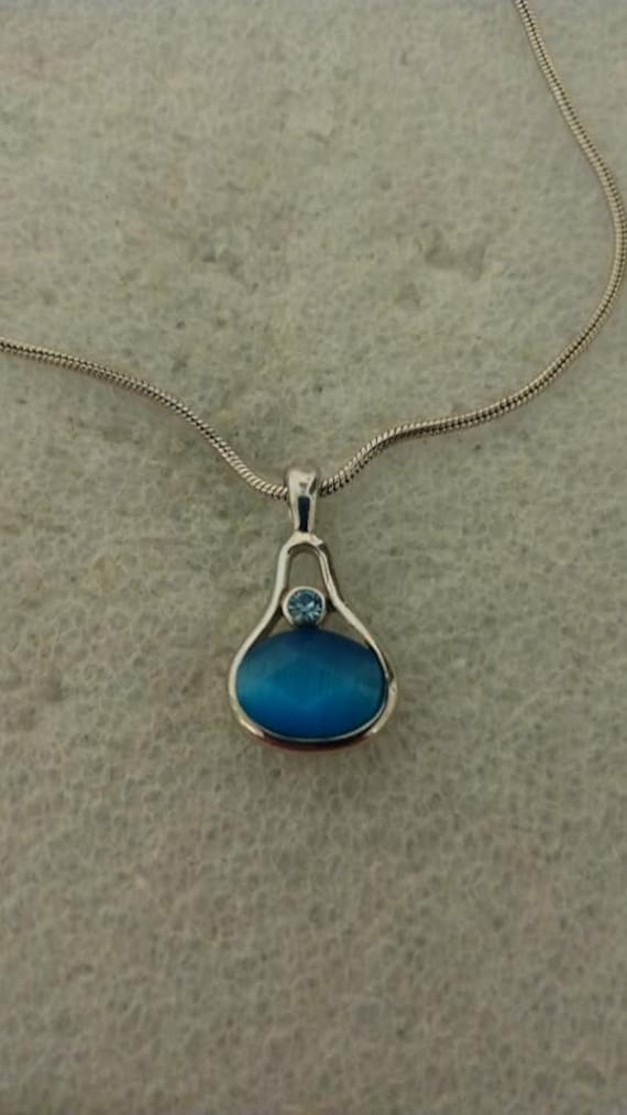 Lia Sophia "Blue Moon" pendant necklace