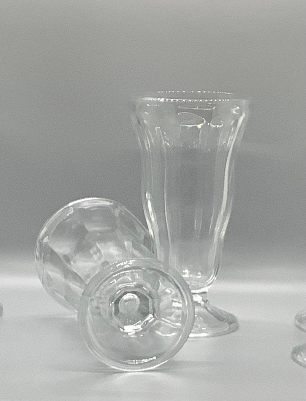 Vintage Ice Cream Sundae Glasses 1950s Style Clear Glass 6 Pc Etsy UK