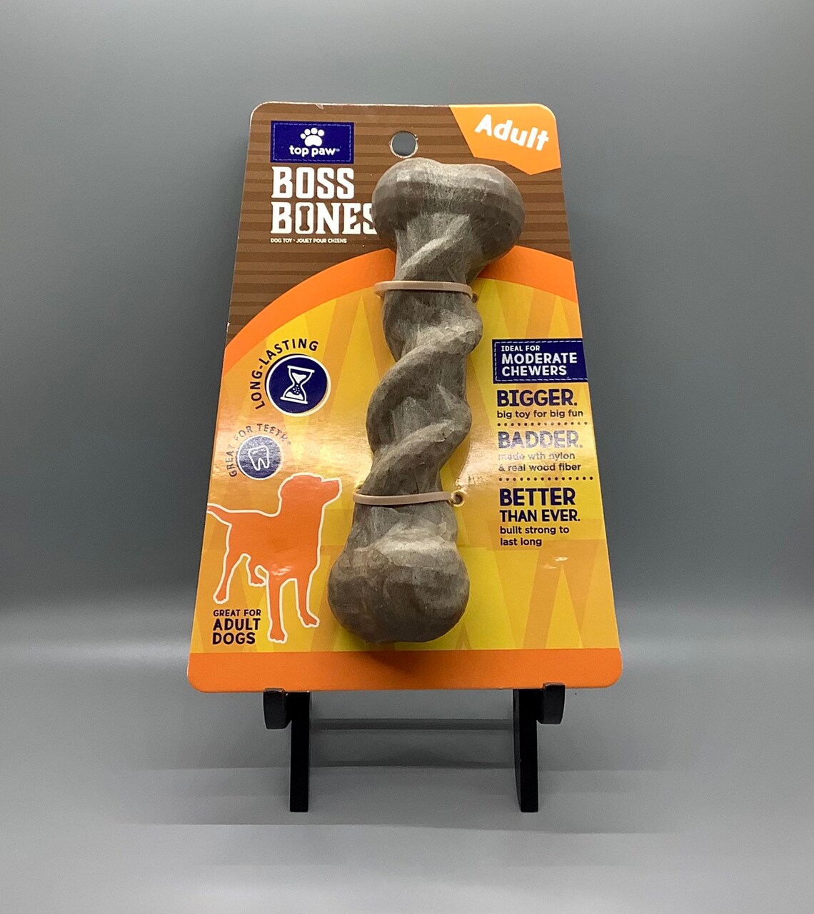 Top Paw Boss Bones Chew Twist Dog Toy Adult Size Moderate Etsy