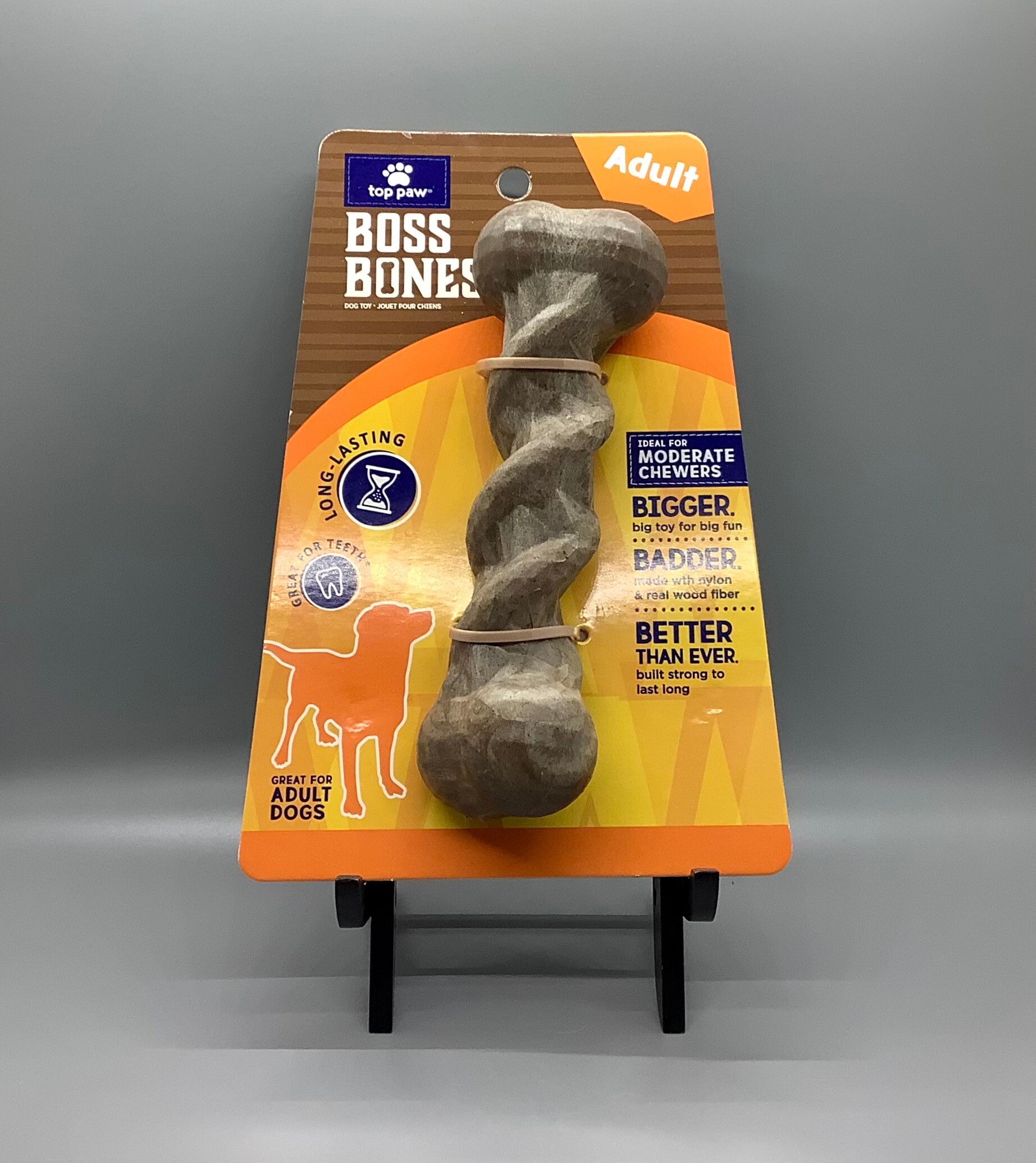 Top Paw Boss Bones Chew Twist Dog Toy Adult Size Moderate Etsy