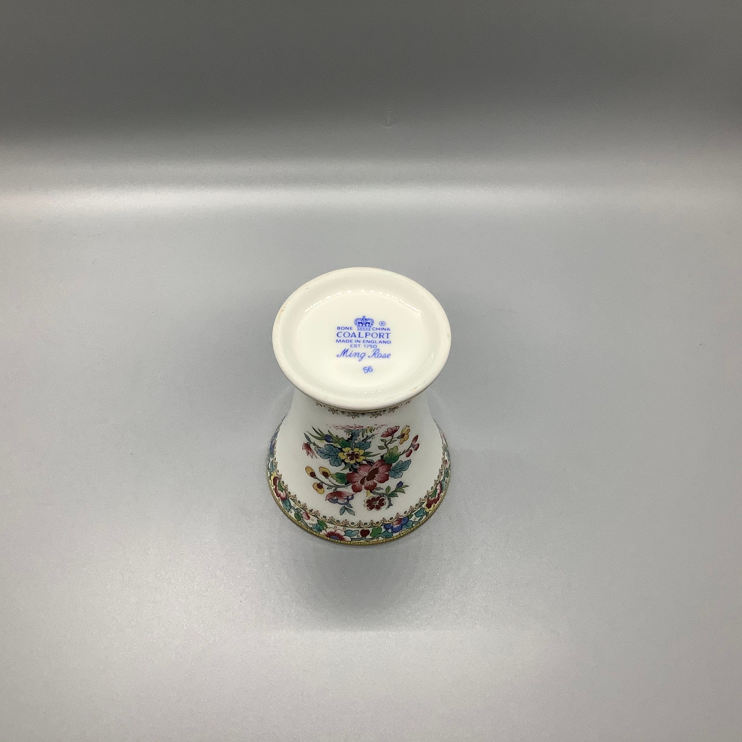 Coalport Bone China Ming Rose Miniature Vase c1960 Etsy