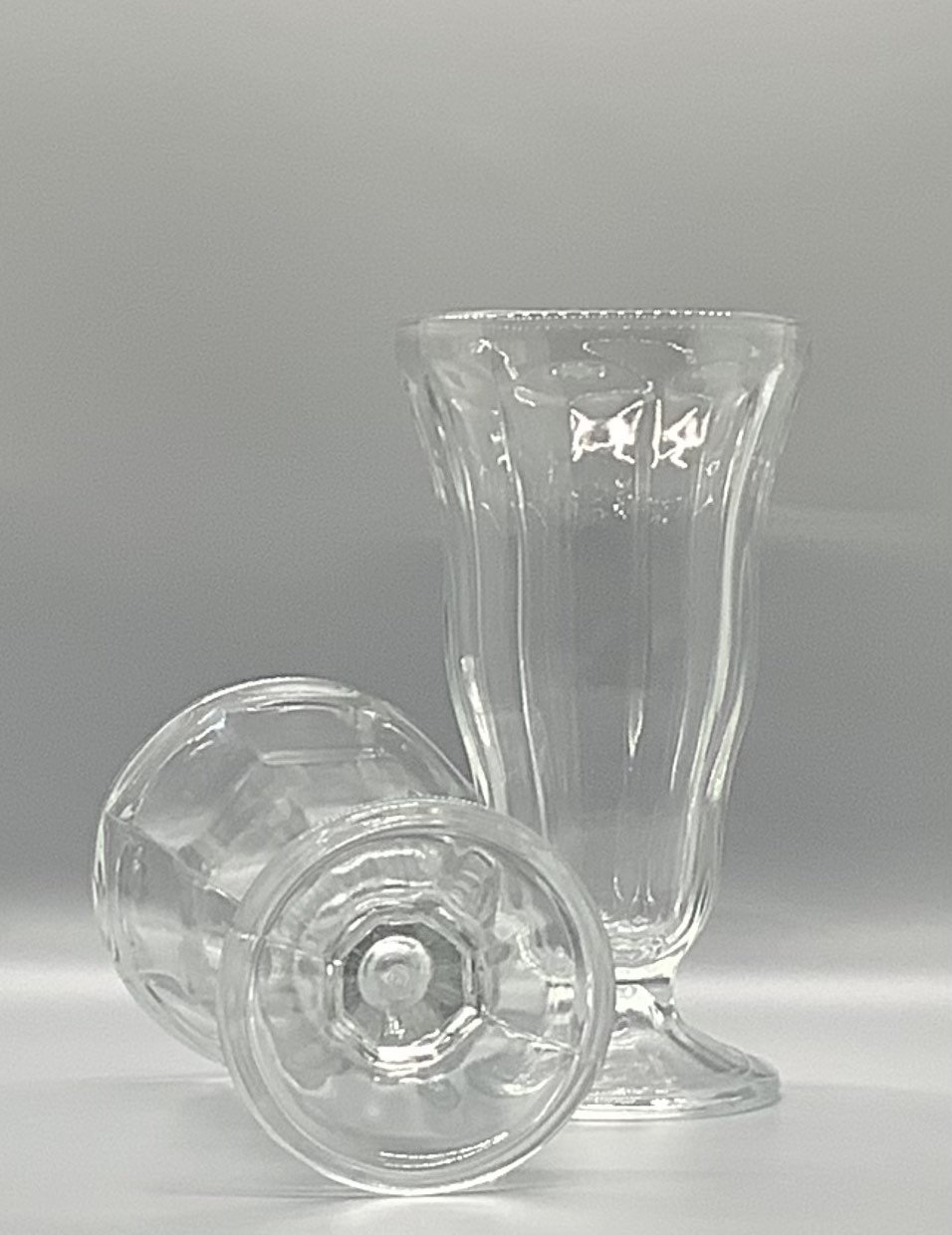 Vintage Ice Cream Sundae Glasses 1950s Style Clear Glass 6 Pc Etsy UK