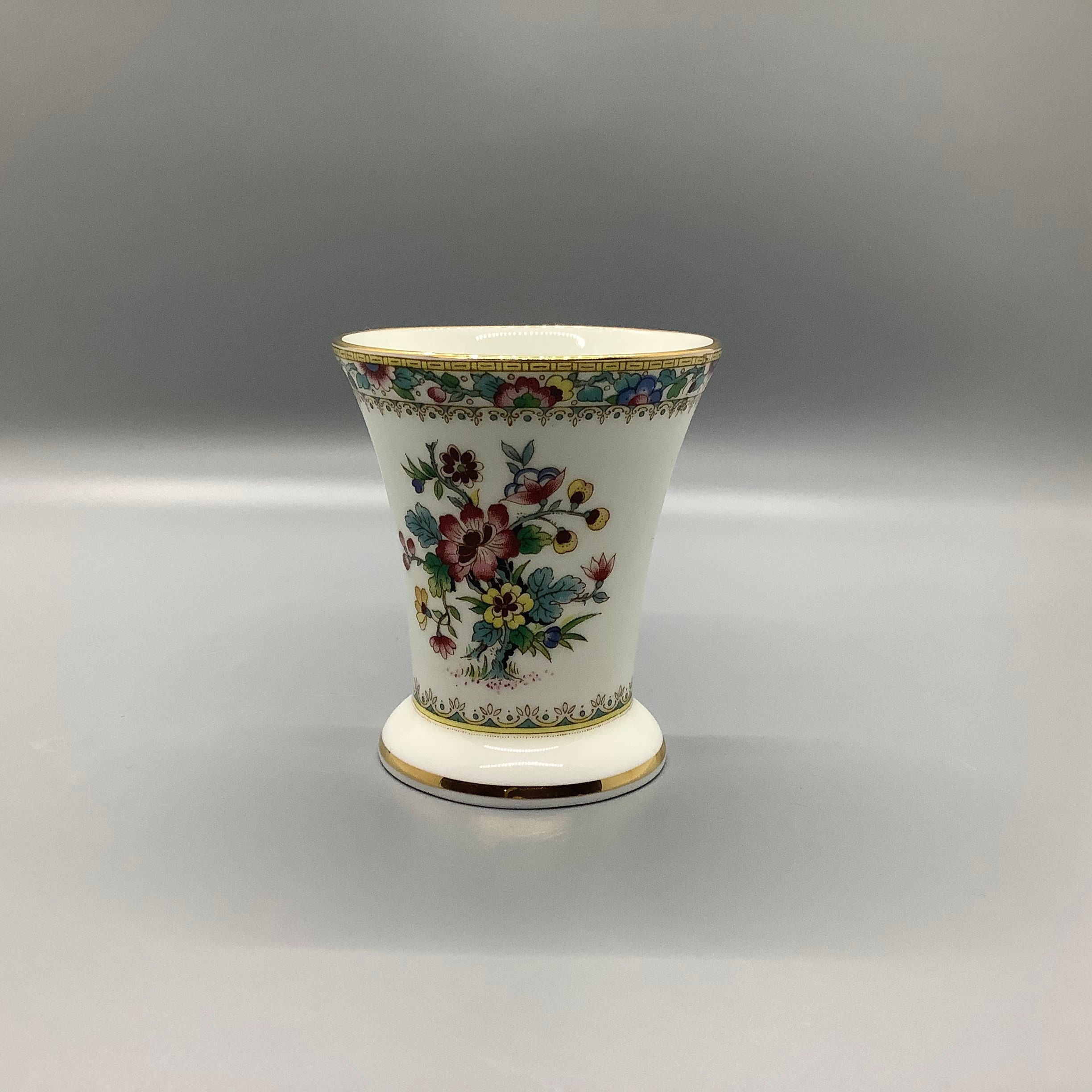 Coalport Bone China Ming Rose Miniature Vase c1960 Etsy