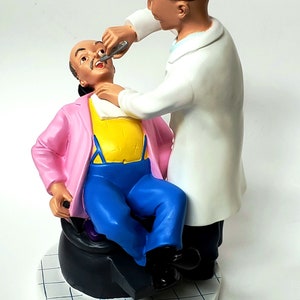 Dentist Gift Male Patient Toothache Art Figurine Office Art Decoration