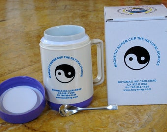 Taza de agua magnética para beber, taza de agua magnetizada, bebidas magnetizadas