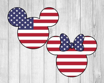 Patriotic Mickey Svg Etsy