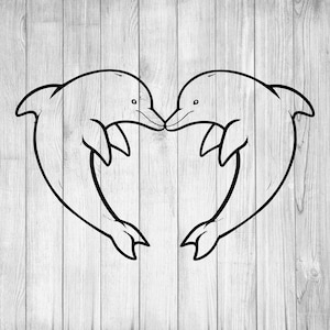 Delfin Herz svg, Herz svg, Valentinstag svg, Valentinstag, Valentinstag Shirt, Valentinstag svg, Delfin svg, Cricut svg, svg