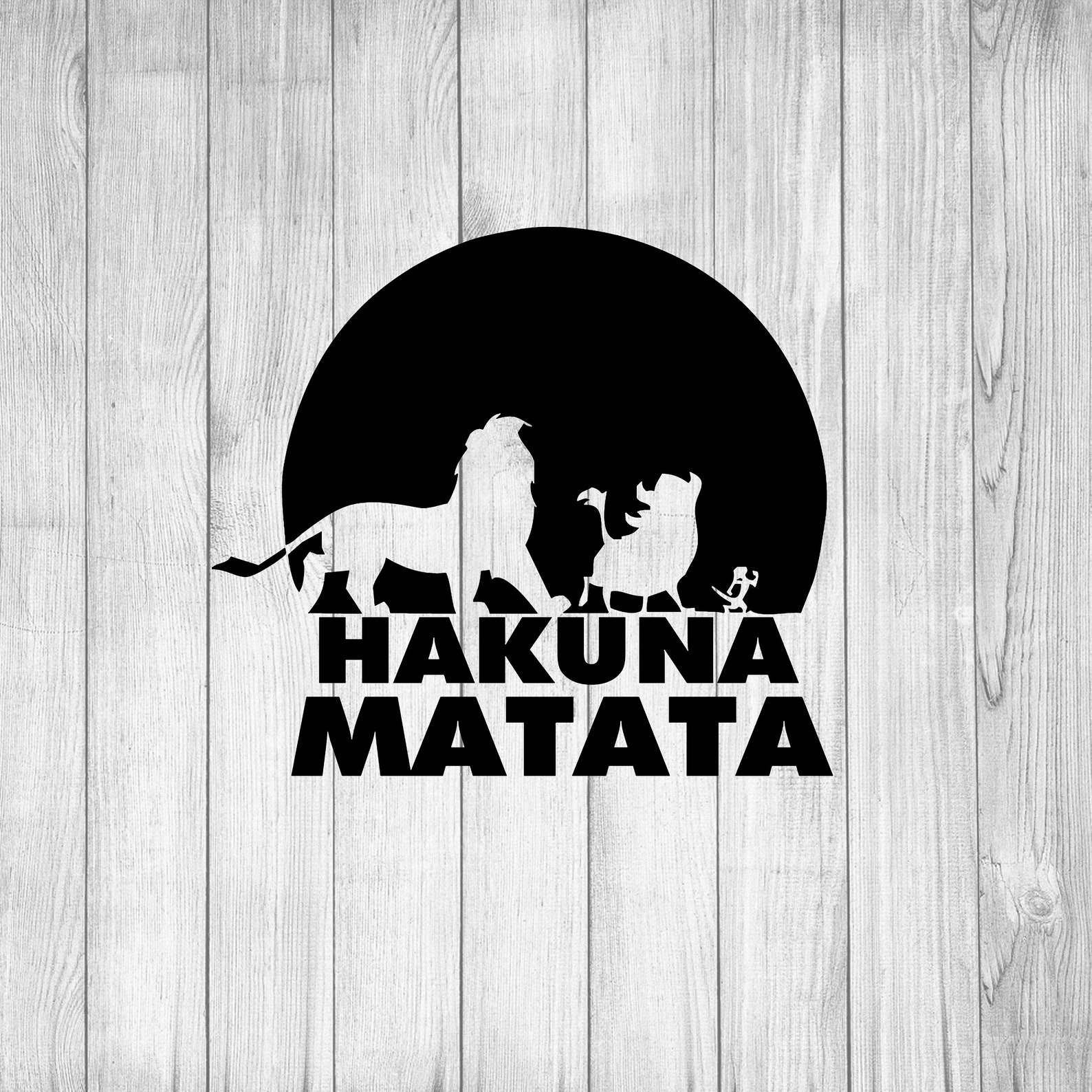 Hakuna Matata Svg the Lion King Svg Simba Svg Timon and - Etsy