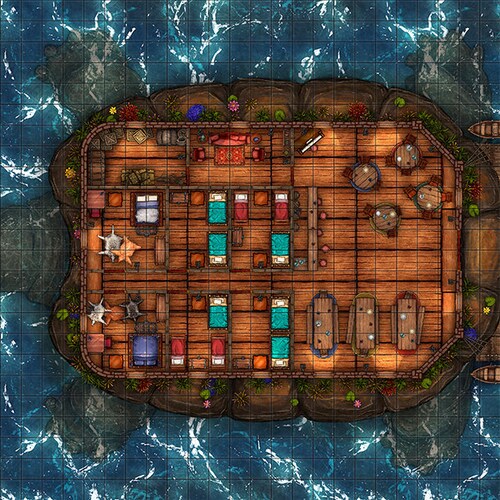 Tavern Battle Map Dnd Battle Map D&amp;D Battlemap Dungeons - Etsy