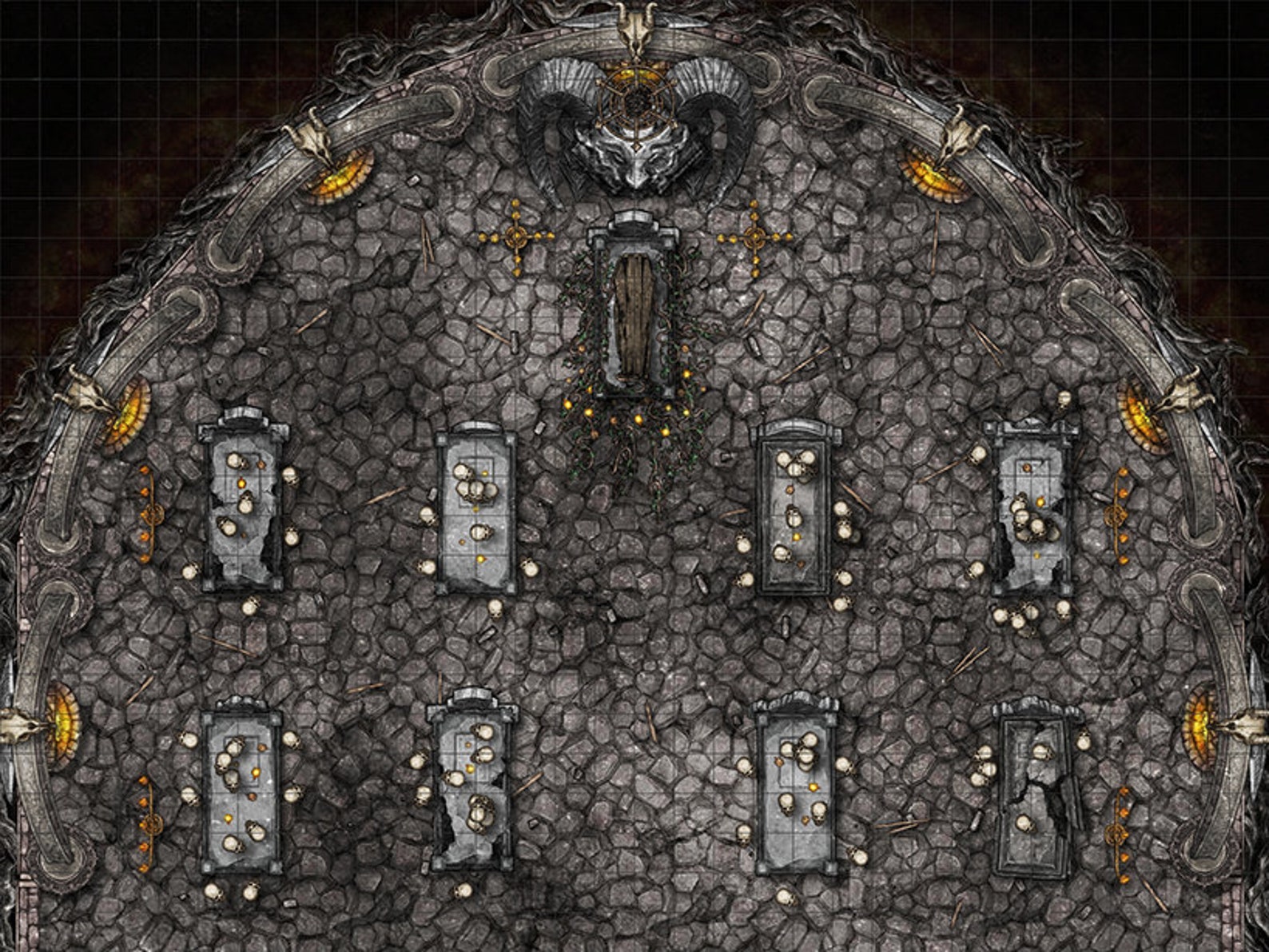 Crypt Batle Map The Crypts Boss Battle Map Dnd Battle Map D&D Battlemap - Etsy Australia