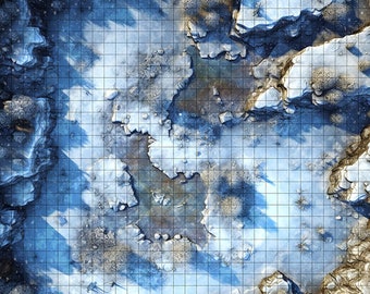Dead of Winter Battle Map,  DnD Battle Map, D&D, Battlemap, Dungeons and Dragons, 5e, Roll20, Fantasy Grounds, Foundry, VTT, Digital Map