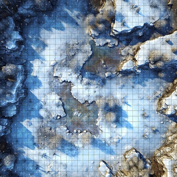 Dead of Winter Battle Map,  DnD Battle Map, D&D, Battlemap, Dungeons and Dragons, 5e, Roll20, Fantasy Grounds, Foundry, VTT, Digital Map