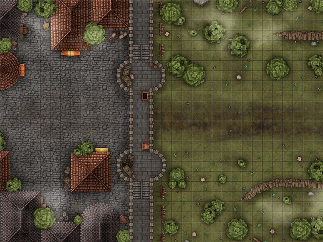 Battle gates. City Gates DND Map.