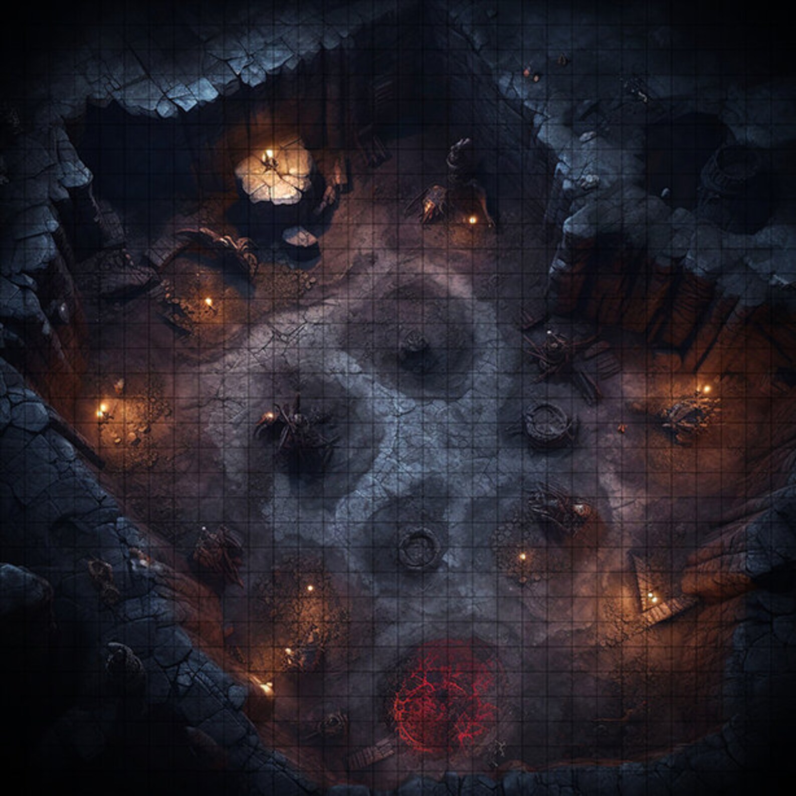 Cave 3 Bundle Battle Map, Dnd Battle Map, D&D, Battlemap, Dungeons and ...