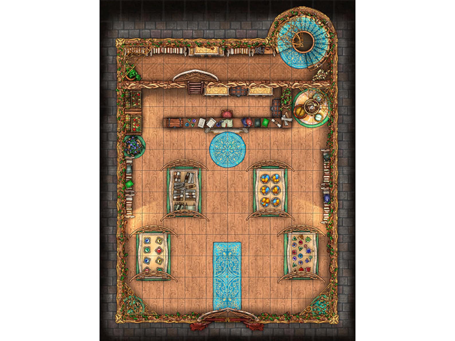 Magic Shop Battle Map, Dnd Battle Map, D&D, Battlemap, Dungeons and ...