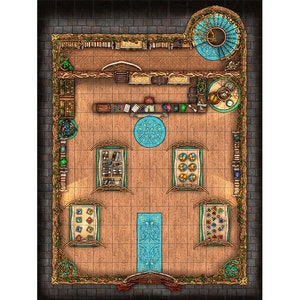 Magic Shop Battle Map, DnD Battle Map, D&D, Battlemap, Dungeons and Dragons, 5e, Roll20, Fantasy Grounds, Foundry, VTT, Digitale kaart