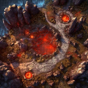 Pit of Hell Battle Map, D&D, Battlemap, Dungeons and Dragons, 5e, Roll20, Fantasy Grounds, Gießerei, VTT, Digital Map