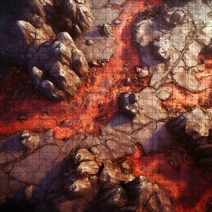 Mapa de Batalha Avernus, Mapa de Batalha DnD, D&D, Mapa de Batalha, Dungeons and Dragons, 5e, Roll20, Fantasy Grounds, Fundição, VTT, Mapa Digital