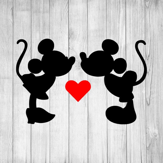 Download Mickey And Minnie Kissing Svg Disney Mickey Mouse Svg Disney Etsy