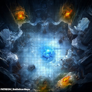 Mapa de batalla Ojo del Norte, Mapa de batalla DnD, D&D, Mapa de batalla, Calabozos y Dragones, 5e, Roll20, Fantasy Grounds, Foundry, VTT, Mapa digital
