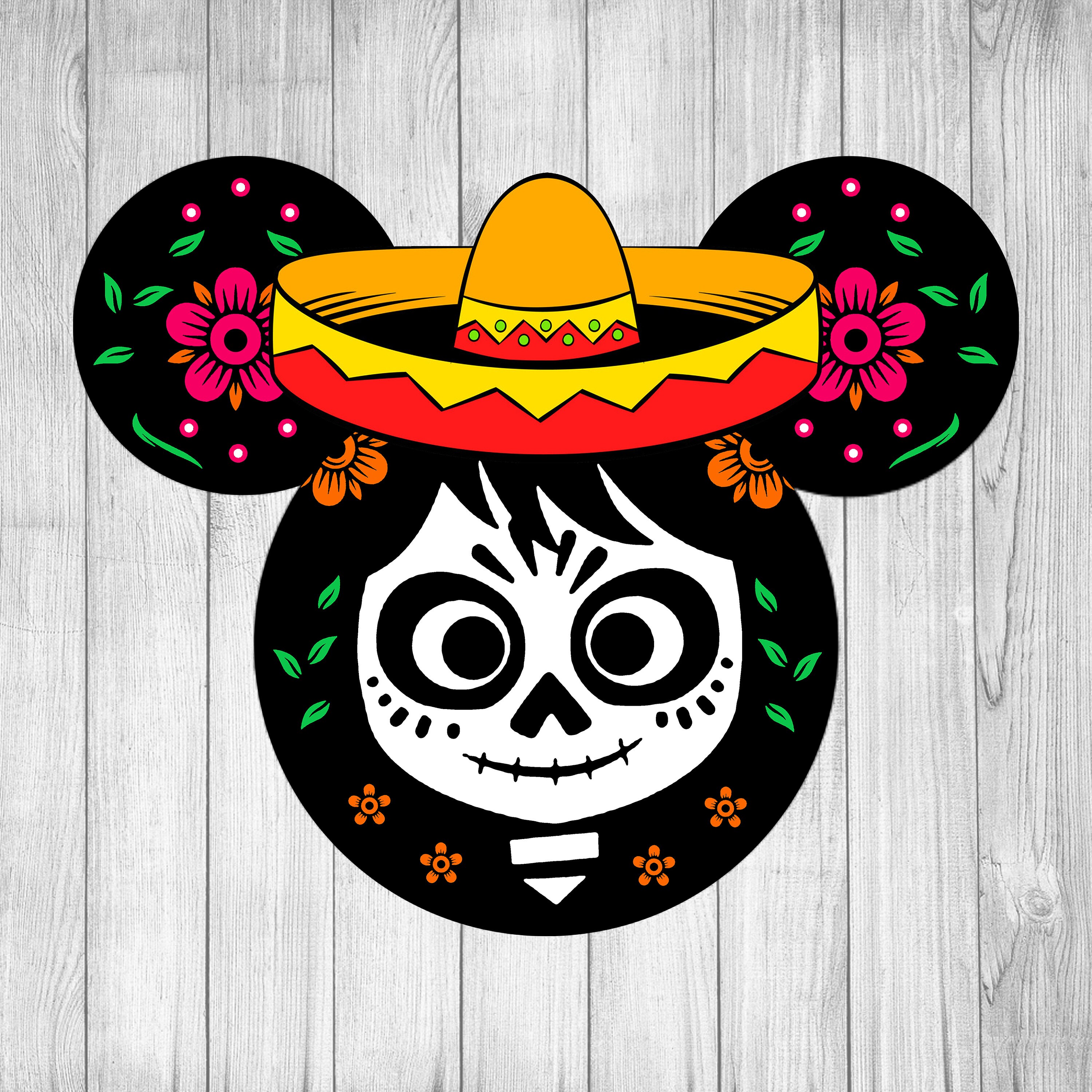 Rts COCO Inspired Mouse Ears - halloween, dia de los muertos, mexico