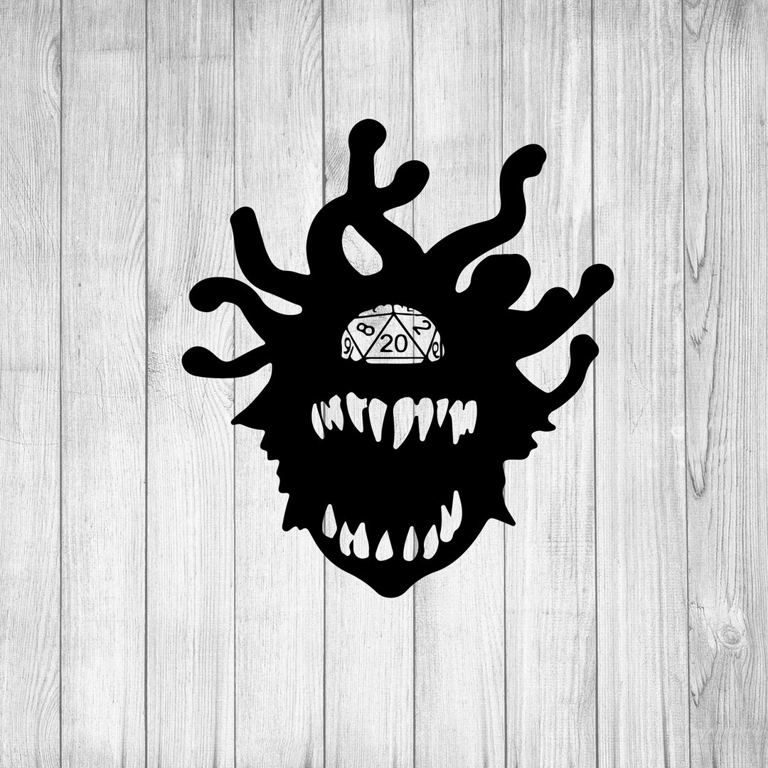 Beholder Icon Beholder 3 Svg, Beholder Shirt, D20 Svg, D20 Shirt, D&D Svg, Dungeons ...