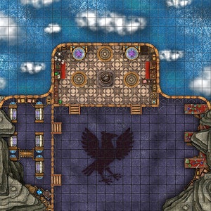 Wizard Study Battle Map, DnD Battle Map, D&D, Battlemap, Dungeons and Dragons, 5e, Roll20, Fantasy Grounds, Foundry, VTT, Digitale kaart