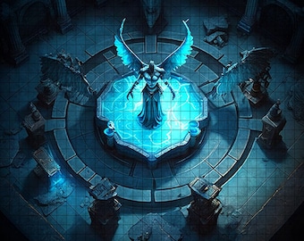 The Fallen Battle Map,  DnD Battle Map, D&D, Battlemap, Dungeons and Dragons, 5e, Roll20, Fantasy Grounds, Foundry, VTT, Digital Map