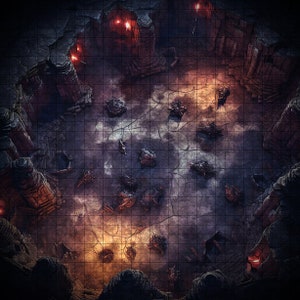 Down Below Battle Map, DnD Battle Map, D&D, Battlemap, Dungeons and Dragons, 5e, Roll20, Fantasy Grounds, Foundry, VTT, Digitale kaart